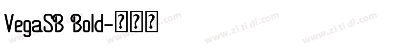 VegaSB Bold字体转换